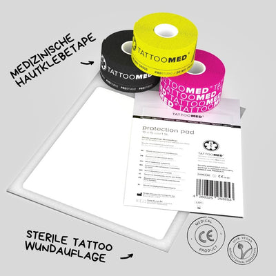 Produkt Beispiel: TattooMed Studio Pro Tape und Absorber Pad