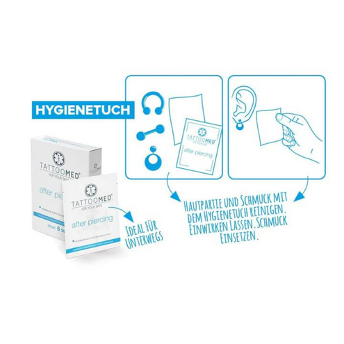 TattooMed After Piercing Hygienetuch 6 Stk.