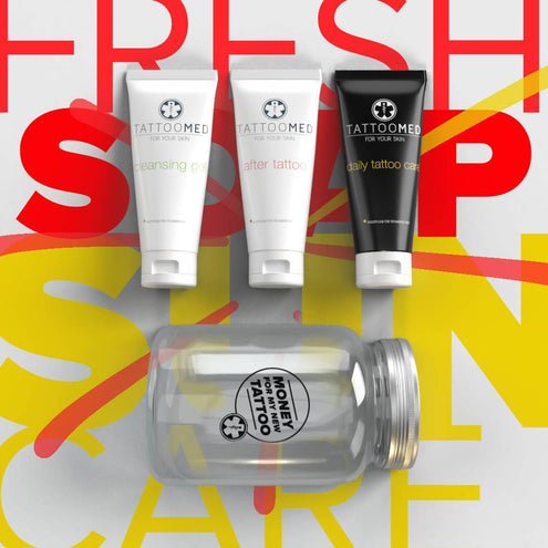 TattooMed Tattoo Spardose Big + Gutschein + All in Bundle CARE - Einzeln-B2B -Bundles-TattooMed