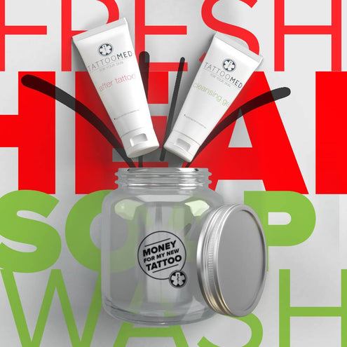 TattooMed Tattoo Spardose Big + Gutschein + Complete Care Bundle - Einzeln-B2B - Bundles-TattooMed