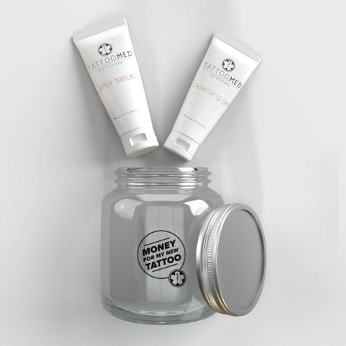 TattooMed Tattoo Spardose Big + Gutschein + Complete Care Bundle - Einzeln-B2B - Bundles-TattooMed