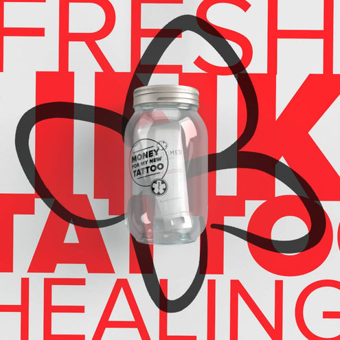 TattooMed Tattoo Spardose Small + Gutschein + After Tattoo 25ml - Einzeln-B2B - Bundles-TattooMed