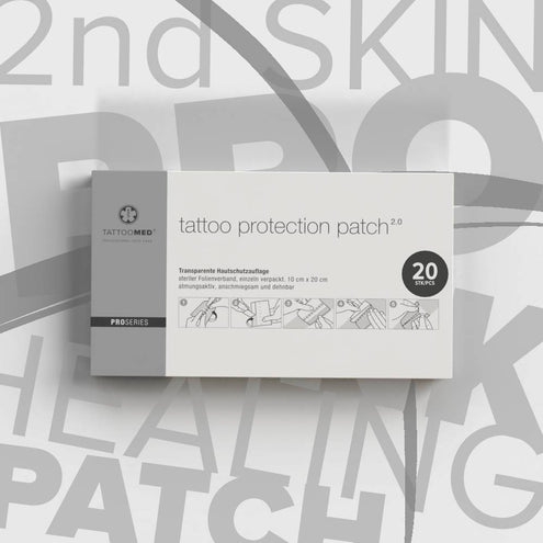 TattooMed® tattoo protection patch 2.0 / 20 Stk. (20 x 10 cm) - Einzeln-B2B - Pro Series-TattooMed
