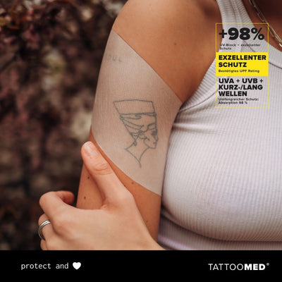 TattooMed® Protection UV Patch MILKY - 20 x 10cm (10 Stk.)