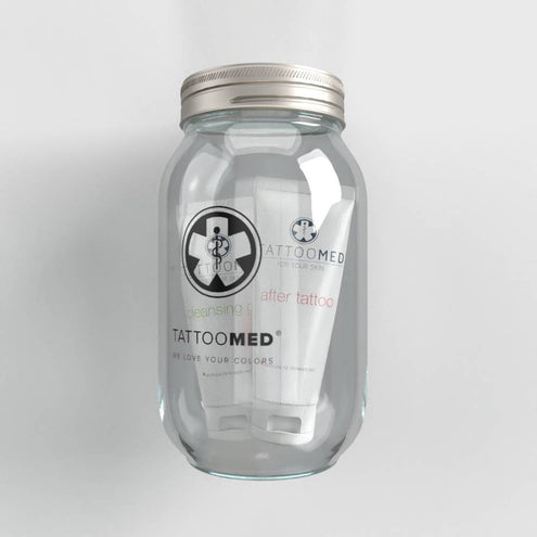 TattooMed Tattoo Spardose Big + Gutschein + Complete Care Bundle