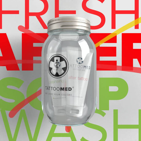 TattooMed Tattoo Spardose Big + Gutschein + Complete Care Bundle