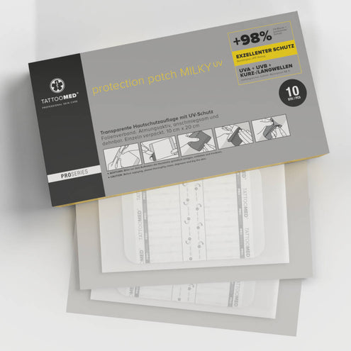 TattooMed® Protection UV Patch MILKY - 20 x 10cm (10 Stk.)