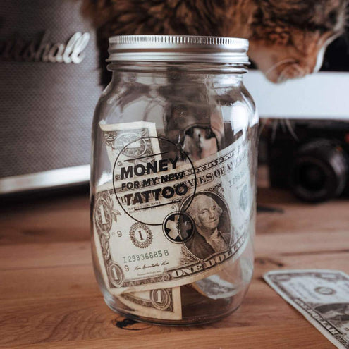 TattooMed Tattoo Spardose Big + Gutschein + Complete Care Bundle